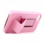 Wholesale iPhone 4S Kick Stand Case (Pink)